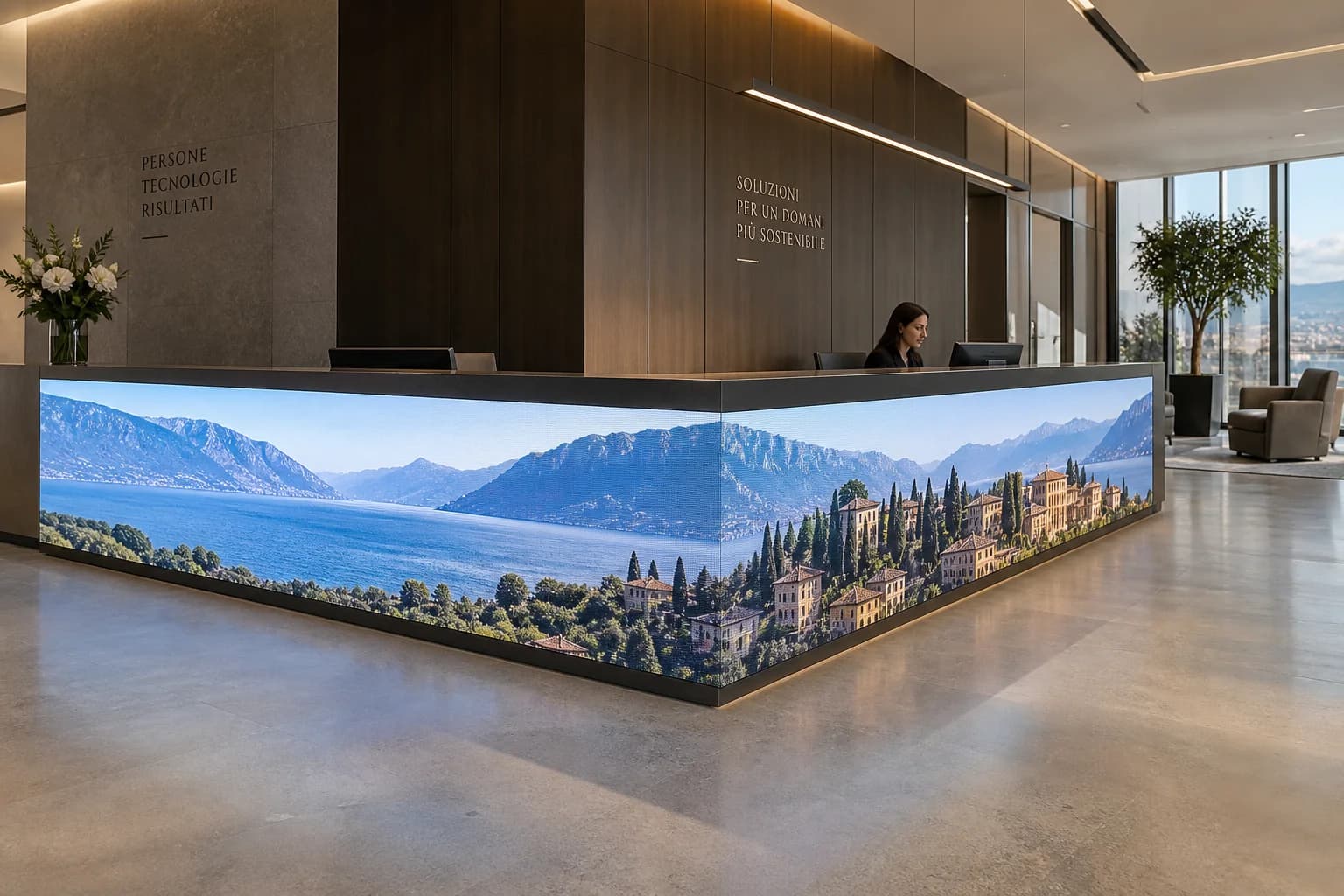 Ledwall: formato su misura, ambientazione illustrativa