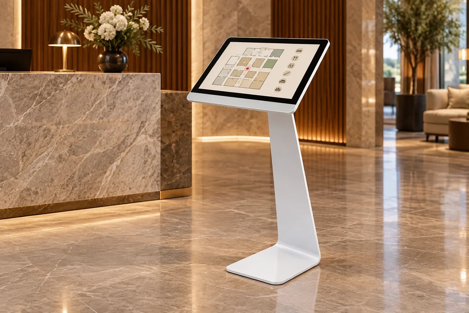Yashi Luxury Podium: ambientazione illustrativa basata sulla fotografia del prodotto