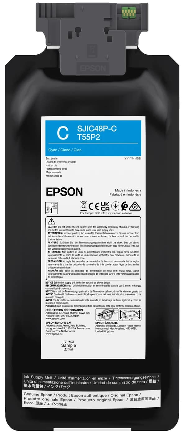 Epson SJIC48P-C cartuccia ciano per ColorWorks C8000e