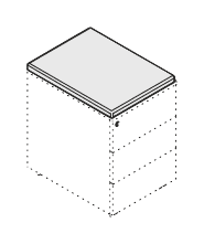 EIDOS PRO CUSCINO PER CASSETTIERE IN LEGNO - P.56xH.4xL.42 cm.