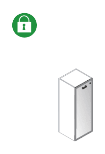 EIDOS PRO ANTA IN VETRO SATINATO PER LIBRERIA DA ARCHIVIAZIONE ANTA DESTRA - P.2xH.120xL.45 cm.