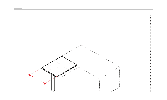 EIDOS PRO ALLUNGO LATERALE GAMBA CILINDRICA METALLICA FISSA PER SCRIVANIE GAMBE LEGNO - P.60xH.75xL.80 cm.