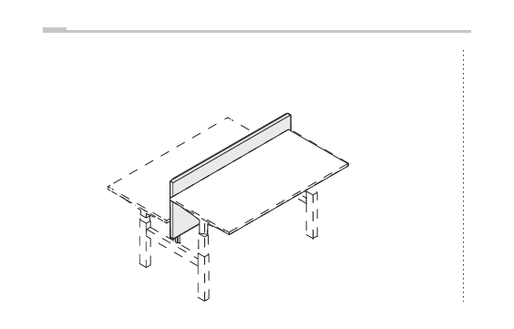 EIDOS PRO SCHERMO IN MELAMINICO PER SCRIVANIE CONTRAPPOSTE - P.3xH.66xL.120 cm.