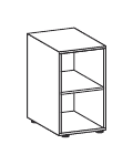 FLUX EVO LIBRERIA A GIORNO STRUTTURA COLORE MELAMINICO TOP STRUTTURALE MELAMINICO SPESSORE PIANO mm.25 - P.45,1xH.83,9xL.45 cm.