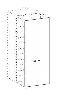 LIBRERIA H.240 COPPIA DI ANTE