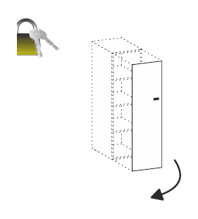 FLUX EVO ANTA IN LEGNO H.160 PER LIBRERIE H.160 APERTURA SX - P.1,8xH.153,2 cm.