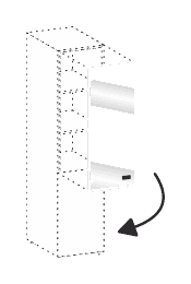 FLUX EVO ANTA SOPRALZO IN VETRO A FILO LUCIDO H.115 PER LIBRERIE H.200 - APERTURA SX-DX TRASPARENTE - VERSIONE CON SERRATURA / VERSIONE SENZA SERRATURA - P.0,5xH.114,8xL.45 cm.