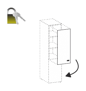 FLUX EVO ANTA SOPRALZO STRUTTURA LEGNO H.115 PER LIBRERIE H.200 APERTURA SX - P.1,8xH.114,8xL.44,7 cm.