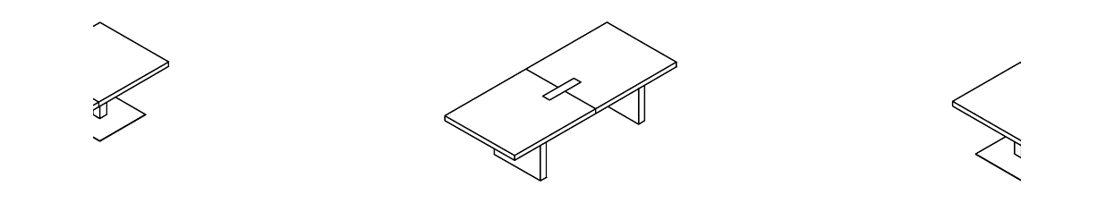 RIUNIONE FOLD TAVOLO RIUNIONE STRUTTURA METALLO MODULARE CON PASSACAVI - P.280xL.120xH.75 cm.