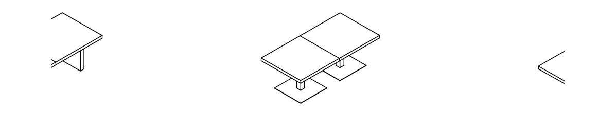 RIUNIONE FOLD TAVOLO RIUNIONE MODULARE STRUTTURA GAMBE IN METALLO - P.120xH.75xL.280 cm.