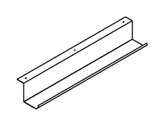 JOB VASSOIO PER RACCOLTA CAVI E PRESE IN METALLO BIANCO - METALLIZZATO - L.80 cm.