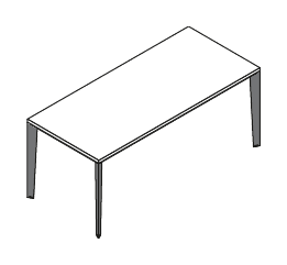 JOB SCRIVANIA PIANO IN LEGNO GAMBA IN METALLO STRUTTURA NOBILITATO SPESSORE PIANO mm.18 - P.80xH.74xL.120 cm.