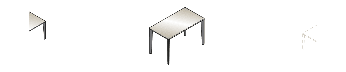 VETRO JOB SCRIVANIA OPERATIVA PIANO IN VETRO GAMBA IN METALLO QUARZO NERO - TITANIO - QUARZO NERO - P.60xH.74xL.120 cm.