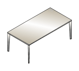 JOB SCRIVANIA PIANO IN VETRO GAMBA IN METALLO CROMATA - P.100xH.74xL.200 cm.