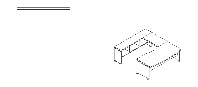 KAMOS PLUS CONSOLLE SCRIVANIA SAGOMATA CON APPENDICE SX-DX SPESSORE PIANO mm.38 - P.200xH.73,3xL.241 cm.