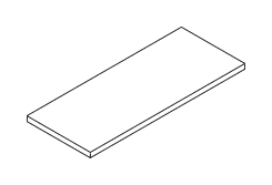 KAMOS PLUS RIPIANO PER BOISERIE SPESSORE mm.38 - P.27xH.3,8xL.45 cm.