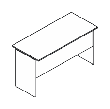 KAMOS PURE SCRIVANIA DA LAVORO ALTA STRUTTURA LEGNO SPESSORE PIANO mm.25 - P.80xH.105xL.80 cm.