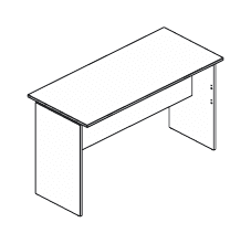 KAMOS PURE SCRIVANIA DA LAVORO ALTA STRUTTURA LEGNO SPESSORE PIANO mm.25 - P.60xH.105xL.80 cm.