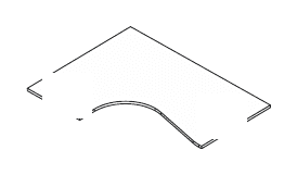 KAMOS PURE TOP LINEARE PER PARETINE SPESSORE PIANO mm.25 - P.120xH.74,4xL.80 cm.