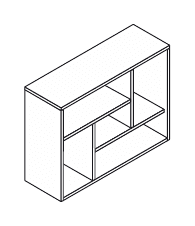 TOWER EVO LIBRERIA IN LEGNO - P.27 cm.