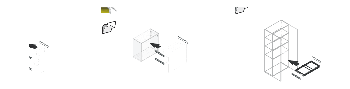 TOWER EVO CLASSIFICATORE KIT 2 CLASSIFICATORI PER LIBRERIE CON SERRATURA - P.1,8xH.80xL.90 cm.