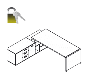 TOWER EVO SCRIVANIA RETTANGOLARE CON GAMBA IN LEGNO LIBRERIA EVO PORTANTE E MOBILE DI SERVIZIO SX-DX STRUTTURA LEGNO SPESSORE PIANO mm.38 - P.90xH.74xL.155 cm.