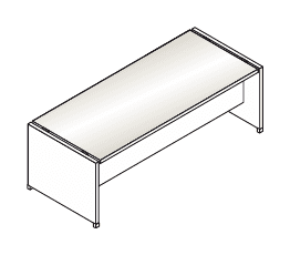 TOWER EVO SCRIVANIA RETTANGOLARE CON BASAMENTO IN LEGNO E PIANO IN VETRO E APPENDICE IN VETRO SX SPESSORE PIANO mm.10 - P.90xH.74xL.160 cm.