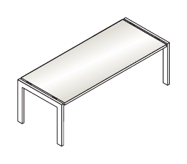 TOWER EVO SCRIVANIA RETTANGOLARE STRUTTURA GAMBE METALLO PIANO E APPENDICE IN VETRO TEMPERATO SPESSORE mm.10 - VERSIONE APPENDICE SX - P.90xH.74xL.160 cm.