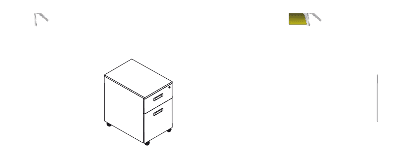 TOWER EVO CASSETTIERA IN LEGNO CON CASSETTO CLASSIFICATORE - P.56xH.60xL.42 cm.