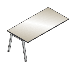 VISTA SCRIVANIA DA APPOGGIO PIANO IN VETRO COLORATO GAMBE A CAVALLETTO SPESSORE PIANO mm.12 - P.80xH.73,7xL.160 cm.
