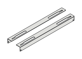 KIT STAFFE PIANI SCORREVOLI PER SCRIVANIE - P.80 cm.