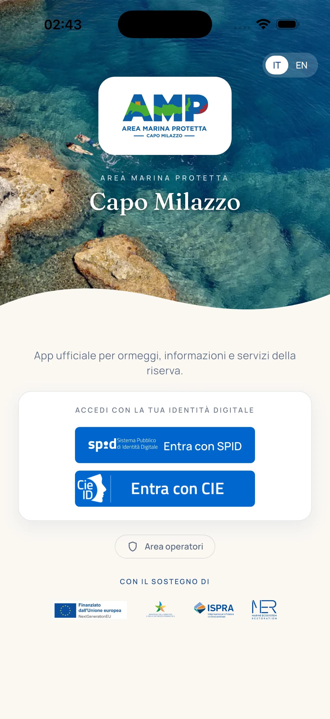 Accesso SPID e CIE