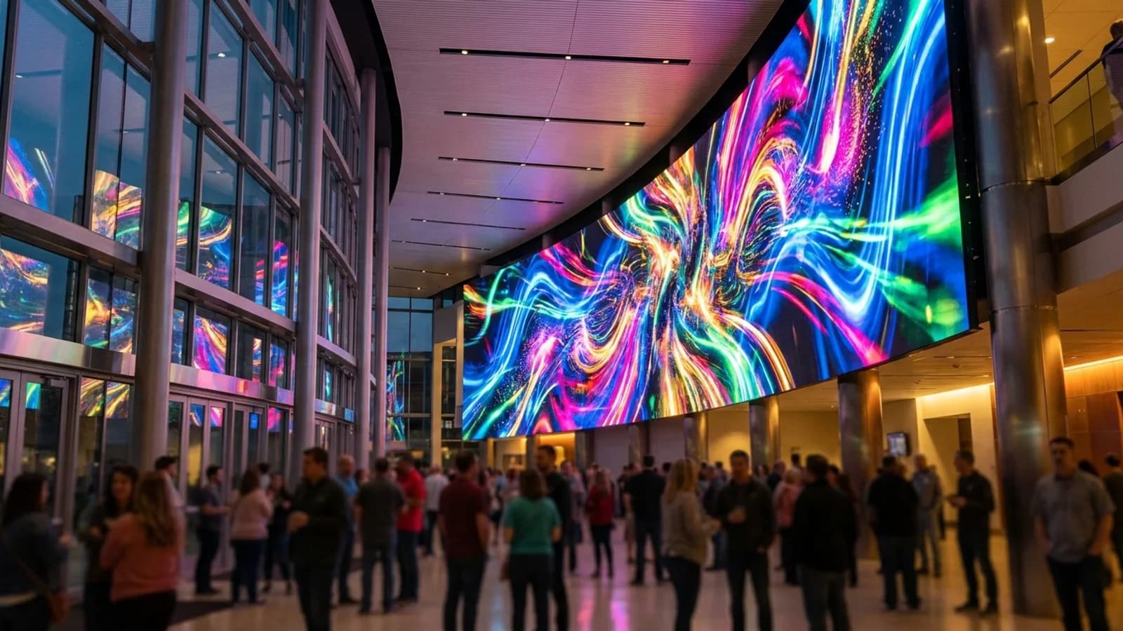 Grande parete LED modulare ad alta luminosità