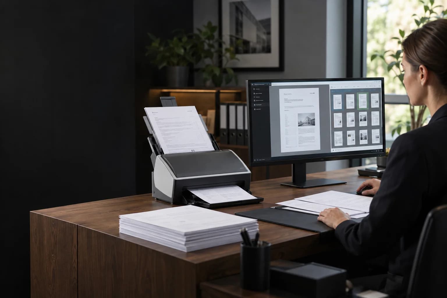 Gestione documentale: ambientazione illustrativa