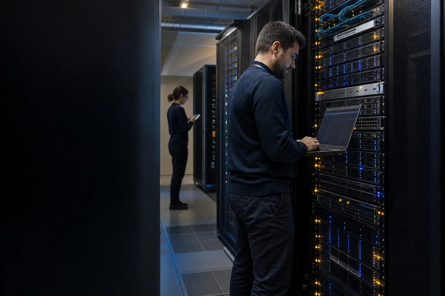 Server e infrastrutture: ambientazione illustrativa