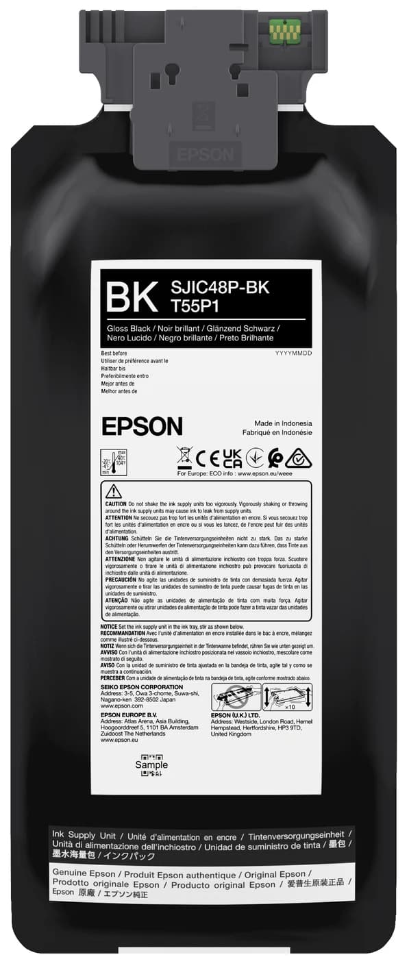 Epson SJIC48P-BK cartuccia nero lucido per ColorWorks C8000e